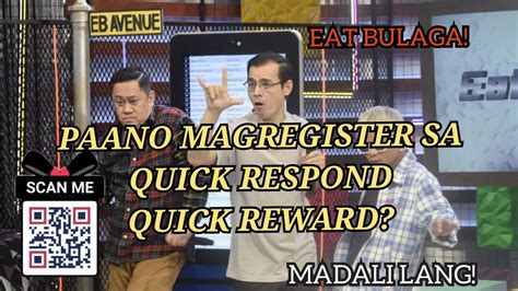 how to register eat bulaga qr code|Paano magregister o mag scan sa Quick Respond, Quick .